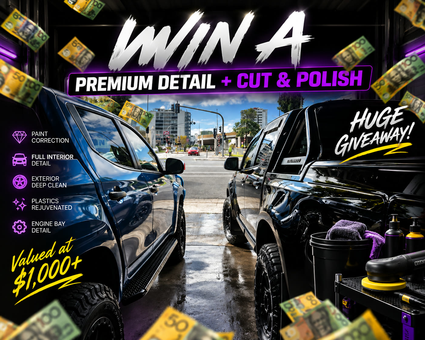 Win a $1,000+ premium interior and exterior detail plus cut and polish